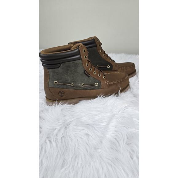 Timberland Oakwell Brown Leather Moc Toe Mid Lace Up Boots Men's Size 11 M - Picture 8 of 11